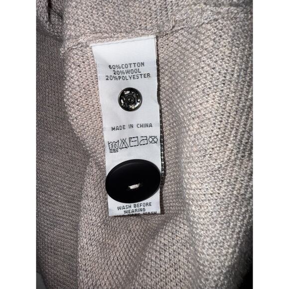 FOIL wool blend front tie cream cardigan - size small - Picture 8 of 8